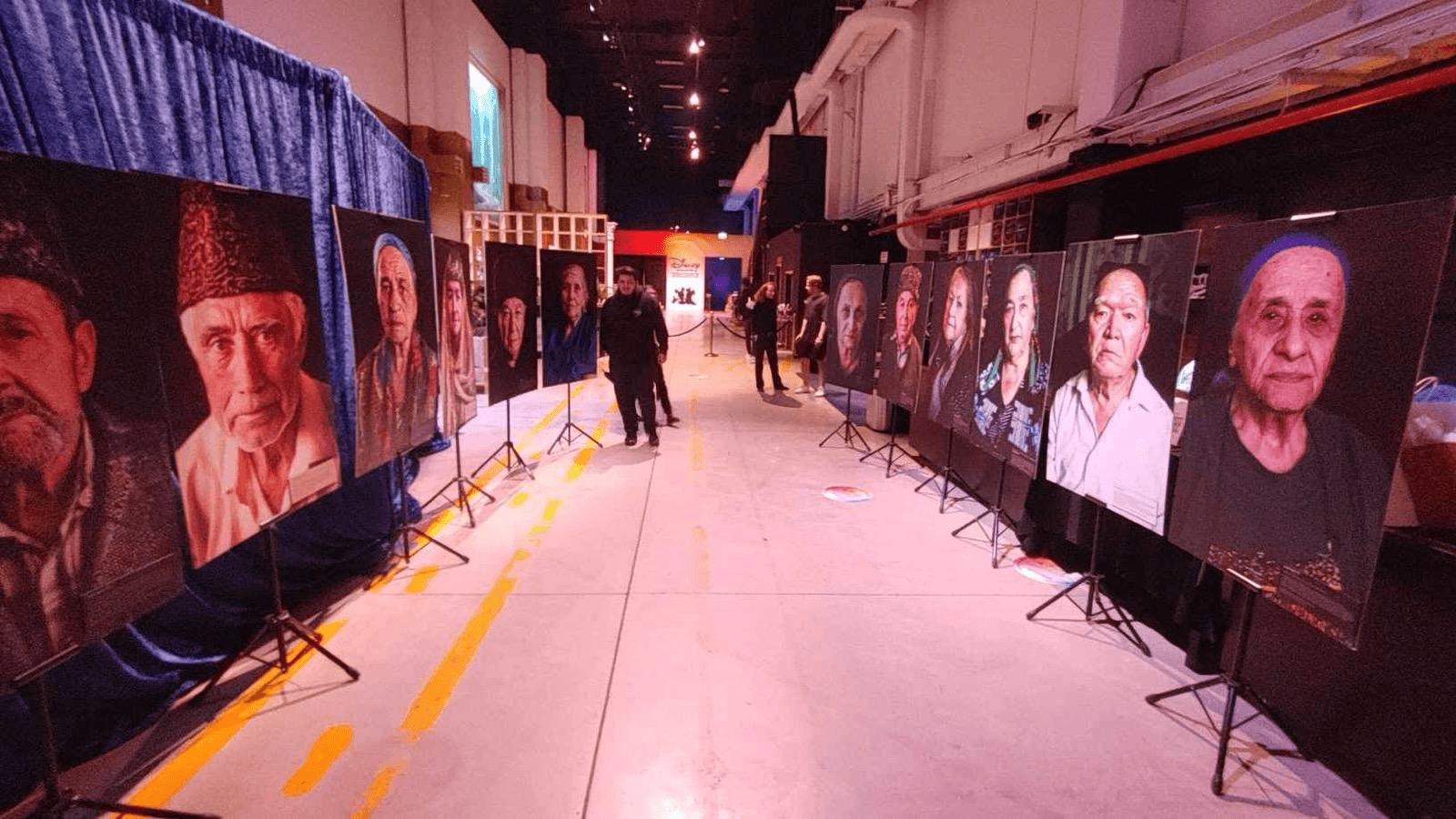 A Crimean Tatar portrait exhibition preserving community memory (user-supplied photograph).